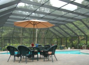 Large pool enclosure